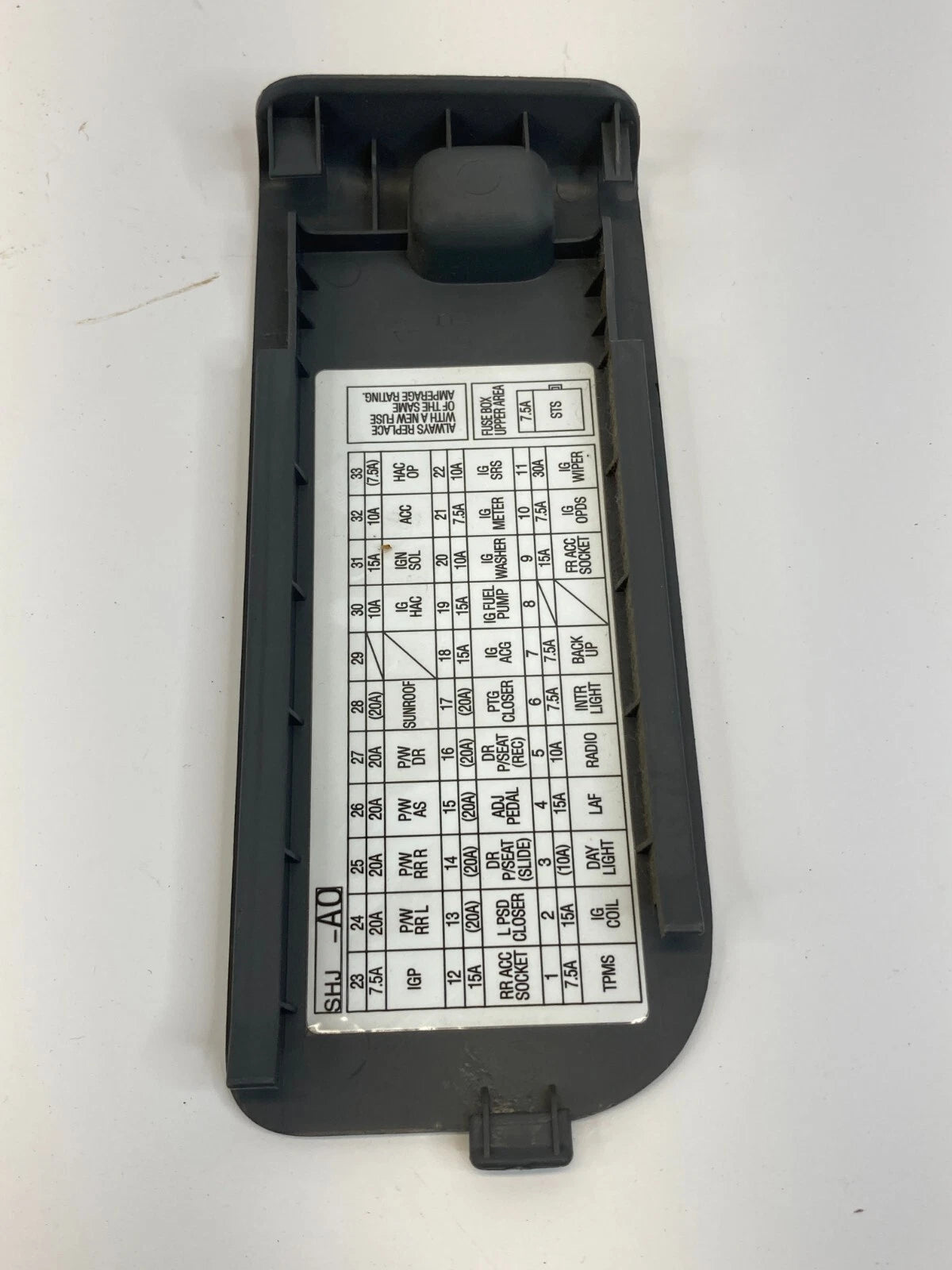 2005-2010 HONDA ODYSSEY LEFT DASH FUSE BOX COVER DOOR LID TRIM PANEL SHJ-A0 OEM