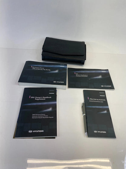 2011 HYUNDAI SONATA OWNERS MANUAL INFORMATION GUIDE BOOK SET W / CASE OEM
