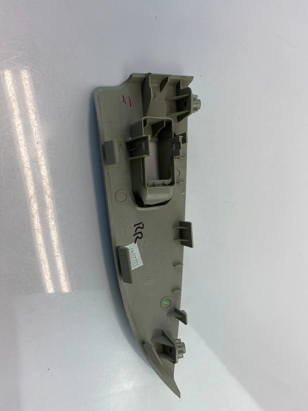 2010-2014 SUBARU LEGACY REAR RIGHT SIDE WINDOW SWITCH PANEL BEZEL 94263AJ14A OEM