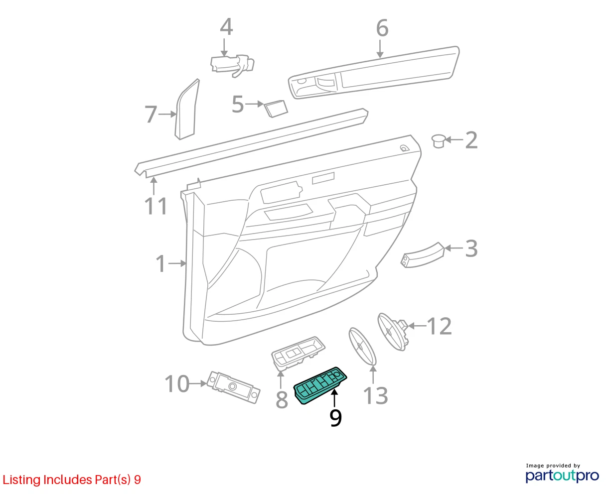 2015 DODGE GRAND CARAVAN REAR LEFT SLIDING DOOR WIRING HARNESS 68068069AC