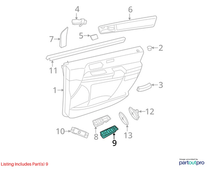 2015 DODGE GRAND CARAVAN REAR LEFT SLIDING DOOR WIRING HARNESS 68068069AC