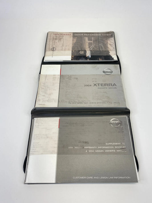 2004 04 NISSAN XTERRA OWNERS MANUAL GUIDE BOOK WARRANTY INFORMATION W CASE OEM