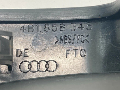 2002 2003 2004 AUDI A6 UPPER STEERING COLUMN COVER TRIM PANEL BEZEL 4B1-858-345