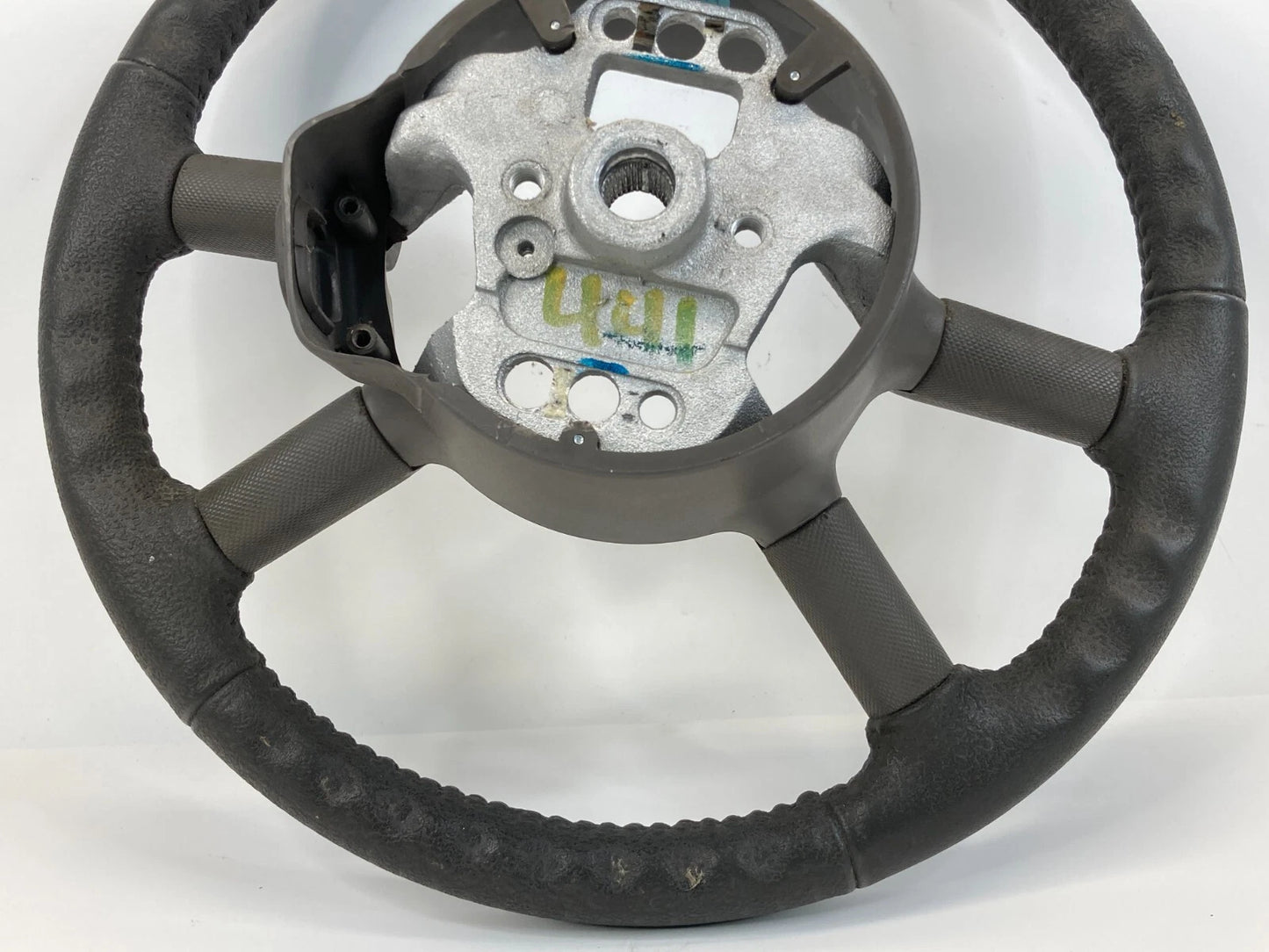 2001 2002 CHRYSLER PT CRUISER BLACK LEATHER STEERING WHEEL WITHOUT CONTROLS OEM