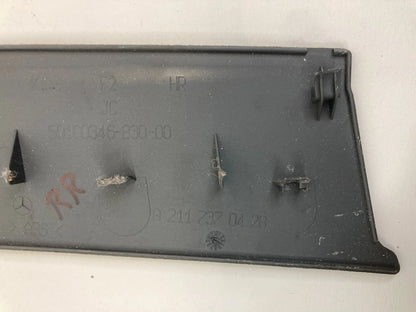 03-09 MERCEDES BENZ E320 REAR RIGHT DOOR ARMREST COVER BEZEL TRIM A2117370428