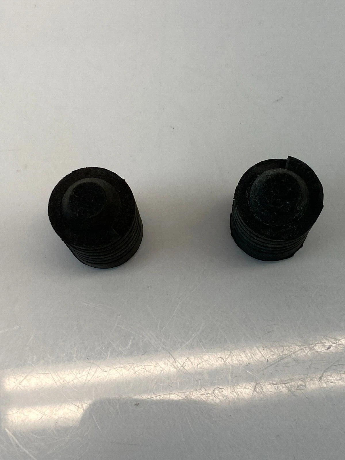 2001-2007 TOYOTA HIGHLANDER FRONT HOOD BUMPER RUBBER ADJUST PAIR SET OEM