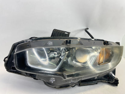 2016-2021 HONDA CIVIC LEFT DRIVER SIDE HALOGEN HEADLIGHT LAMP ASSEMBLY OEM