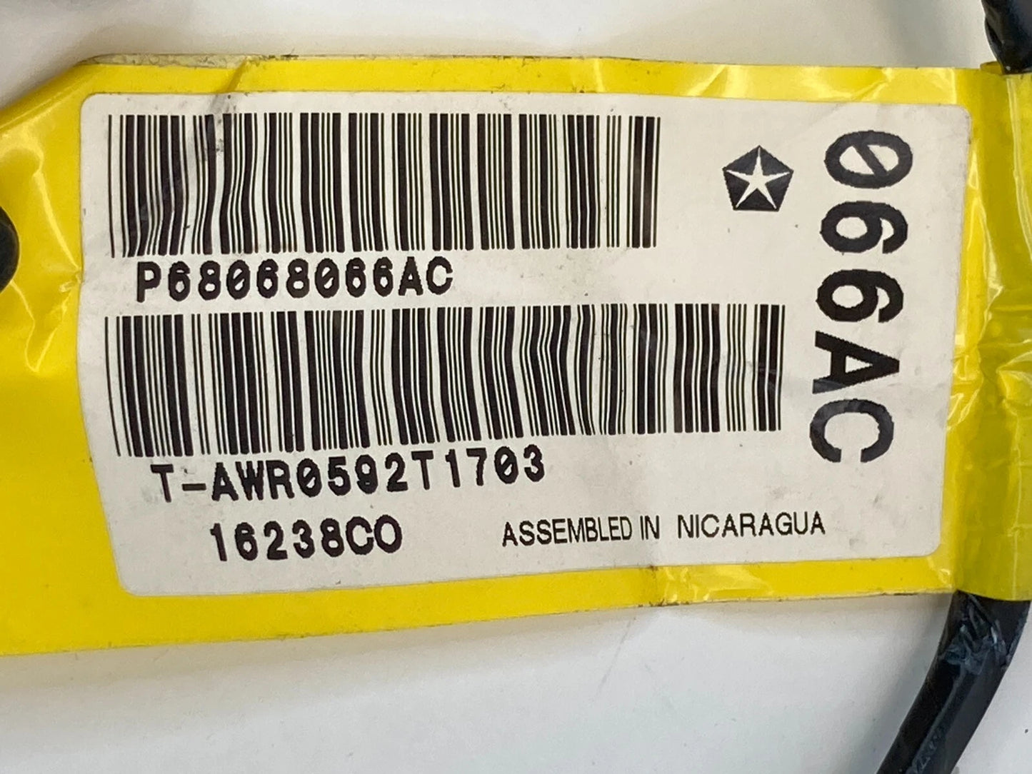12 13 14 15 RAM C/V REAR RIGHT SLIDING DOOR WIRING HARNESS 68068066AC OEM