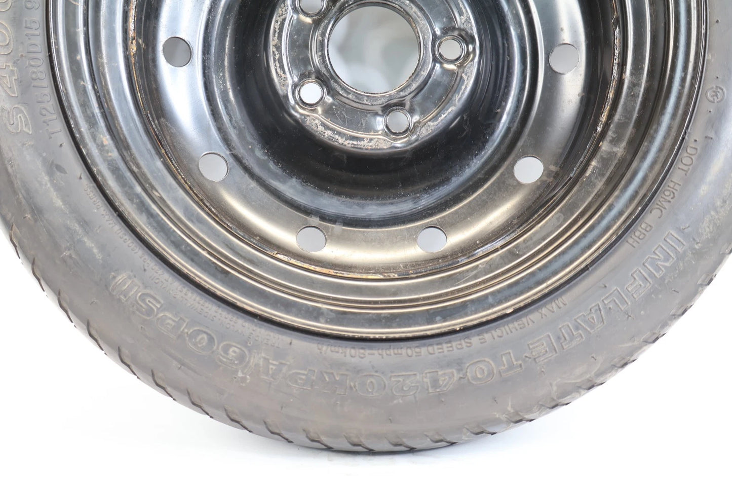 2010-2013 KIA SOUL SPARE TIRE COMPACT DONUT WHEEL T125/80D15 95M OEM