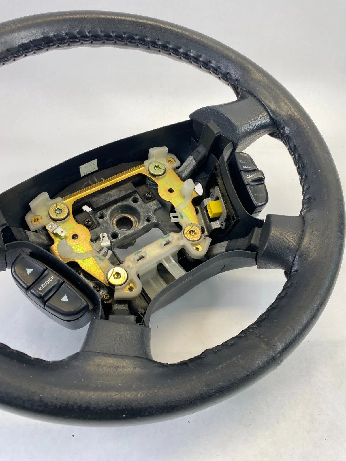 2002-2004 HONDA ODYSSEY STEERING WHEEL W/ AUDIO CRUISE BUTTONS BLACK LEATHER OEM