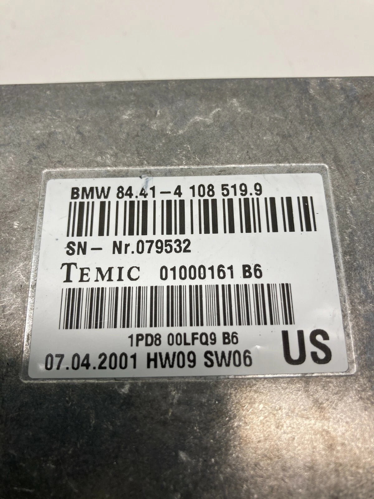 00-06 BMW X5 CONTROL UNIT VOICE INPUT MODULE SYSTEM COMMUNICATION 844141085199