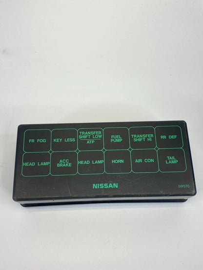 2002 NISSAN PATHFINDER 3.5L V6 FUSE BOX RELAY BOX COVER TRIM PANEL OEM