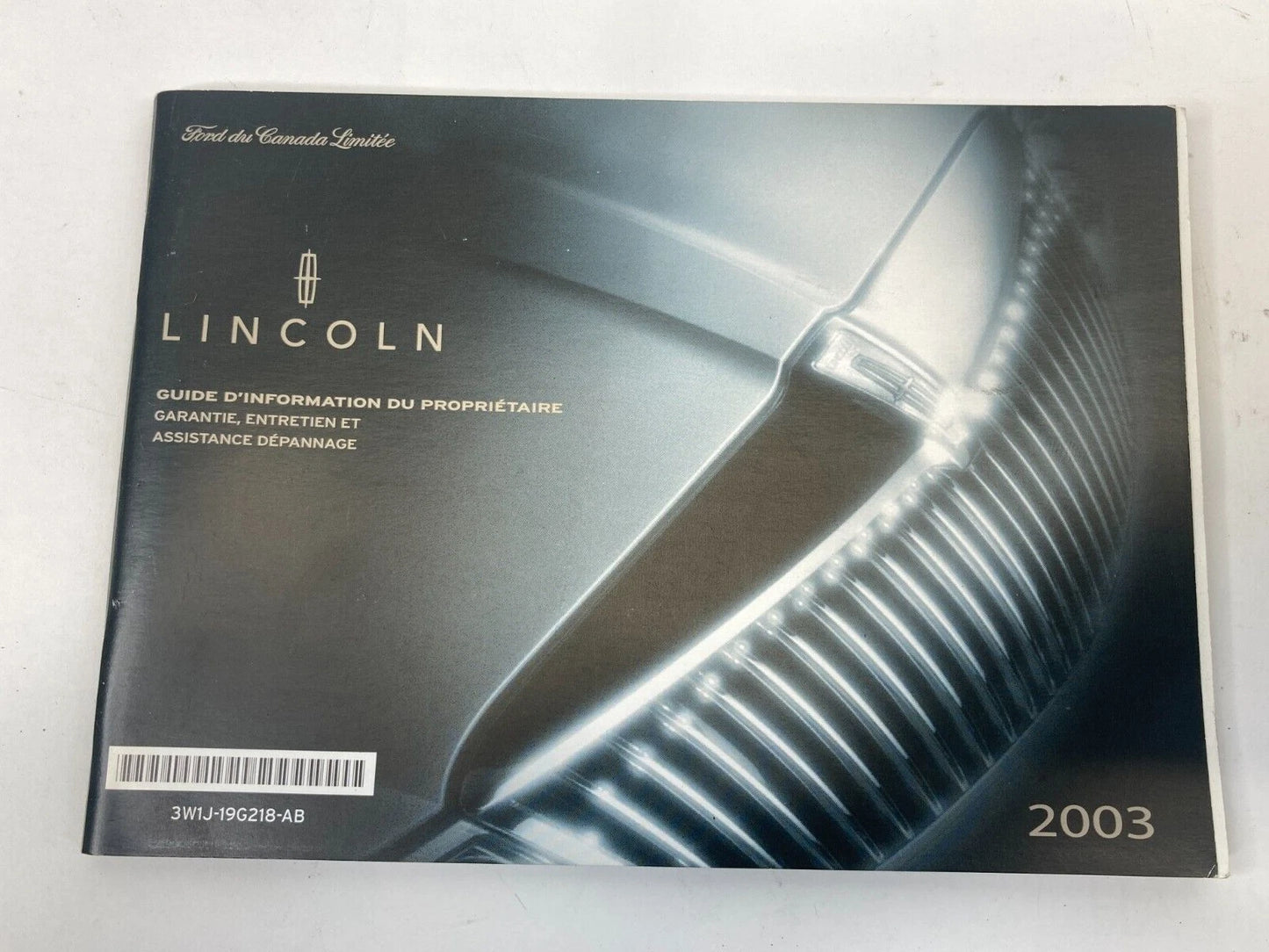 2003 LINCOLN NAVIGATOR QUICK REFERENCE MANUAL WARRANTY GUIDE SET W/ CASE OEM