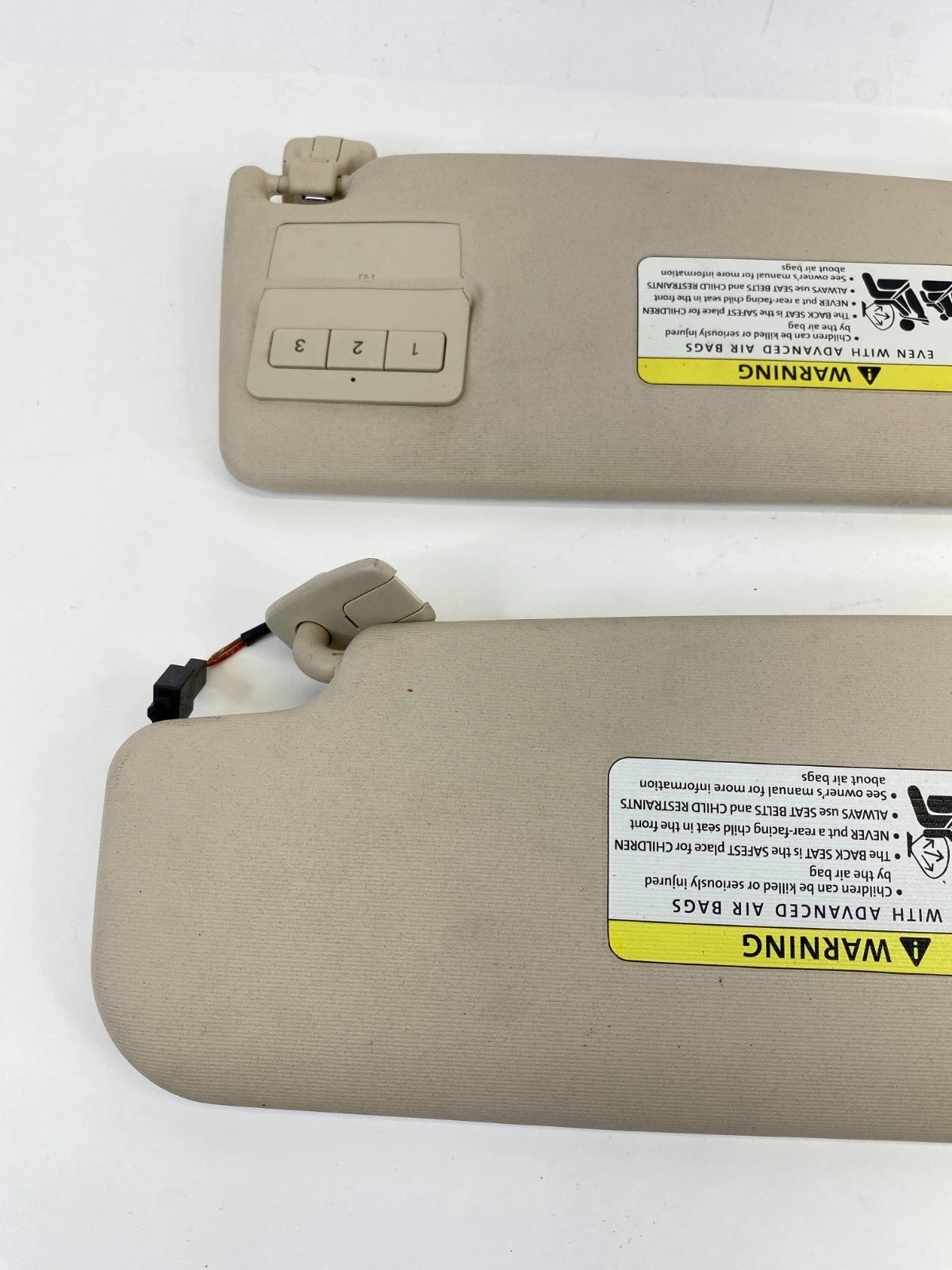 2009-2017 VOLKSWAGEN CC ROOF LEFT & RIGHT SUNVISOR SET SUN VISOR SHADE OEM