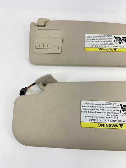 2009-2017 VOLKSWAGEN CC ROOF LEFT & RIGHT SUNVISOR SET SUN VISOR SHADE OEM