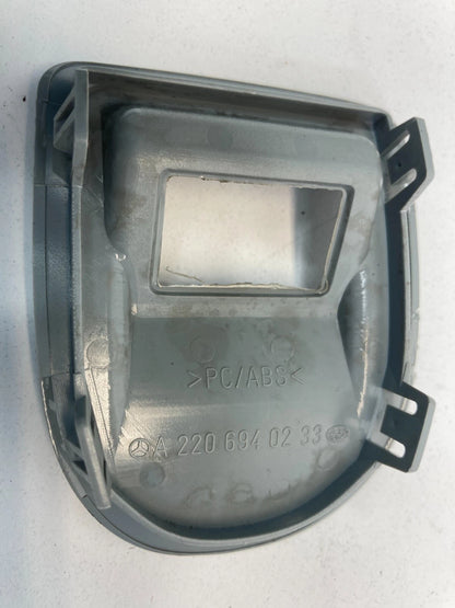 00-06 MERCEDES-BENZ S500 REAR SEAT CHILD ANCHOR HOOK COVER TRIM A2206940233 OEM