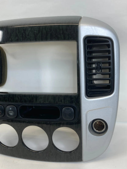 05-07 MERCURY MARINER CENTER DASH TRIM RADIO BEZEL CLIMATE CONTROL PANEL OEM