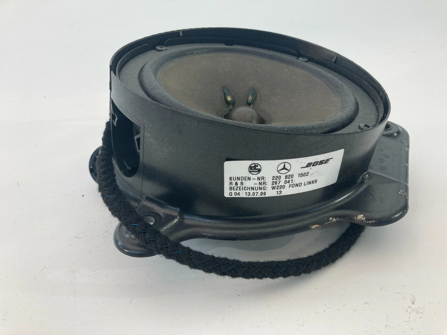2000-2006 MERCEDES-BENZ S 500 REAR LEFT SIDE DOOR AUDIO SPEAKER 220-820-15-02