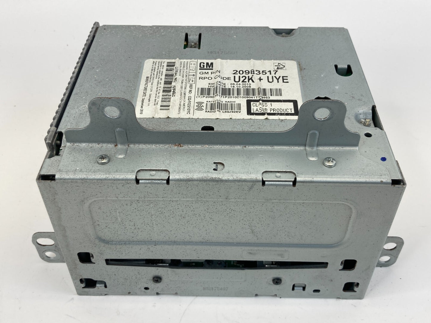 2011 11 Buick Regal AM/FM Radio CD Disc Player Receiver 20983517 OEM