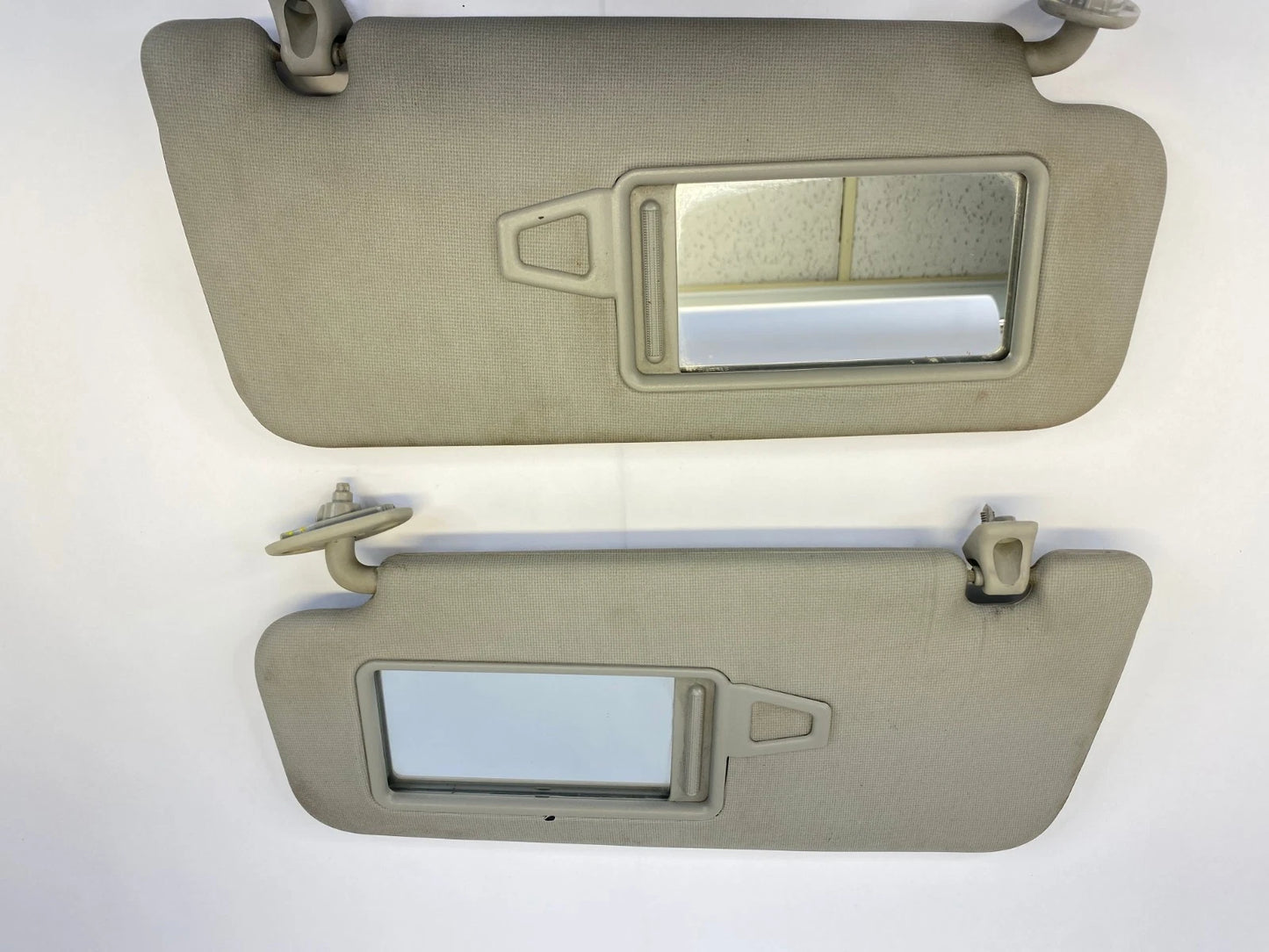 2010-2013 KIA FORTE FRONT LEFT RIGHT SUNVISOR SHADE MIRROR PAIR SET OEM FACTORY