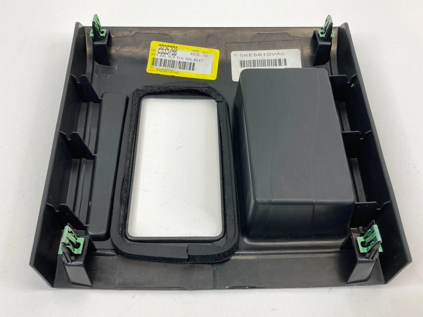 2007-2011 DODGE NITRO CENTER CONSOLE SHIFTER BEZEL TRIM W STORAGE 5KE561DVAC OEM