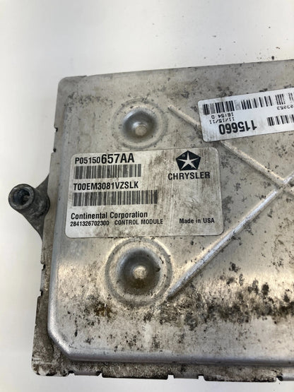 2012 12 DODGE GRAND CARAVAN 3.6L AT ENGINE CONTROL MODULE ECM ECU 5150657AA OEM
