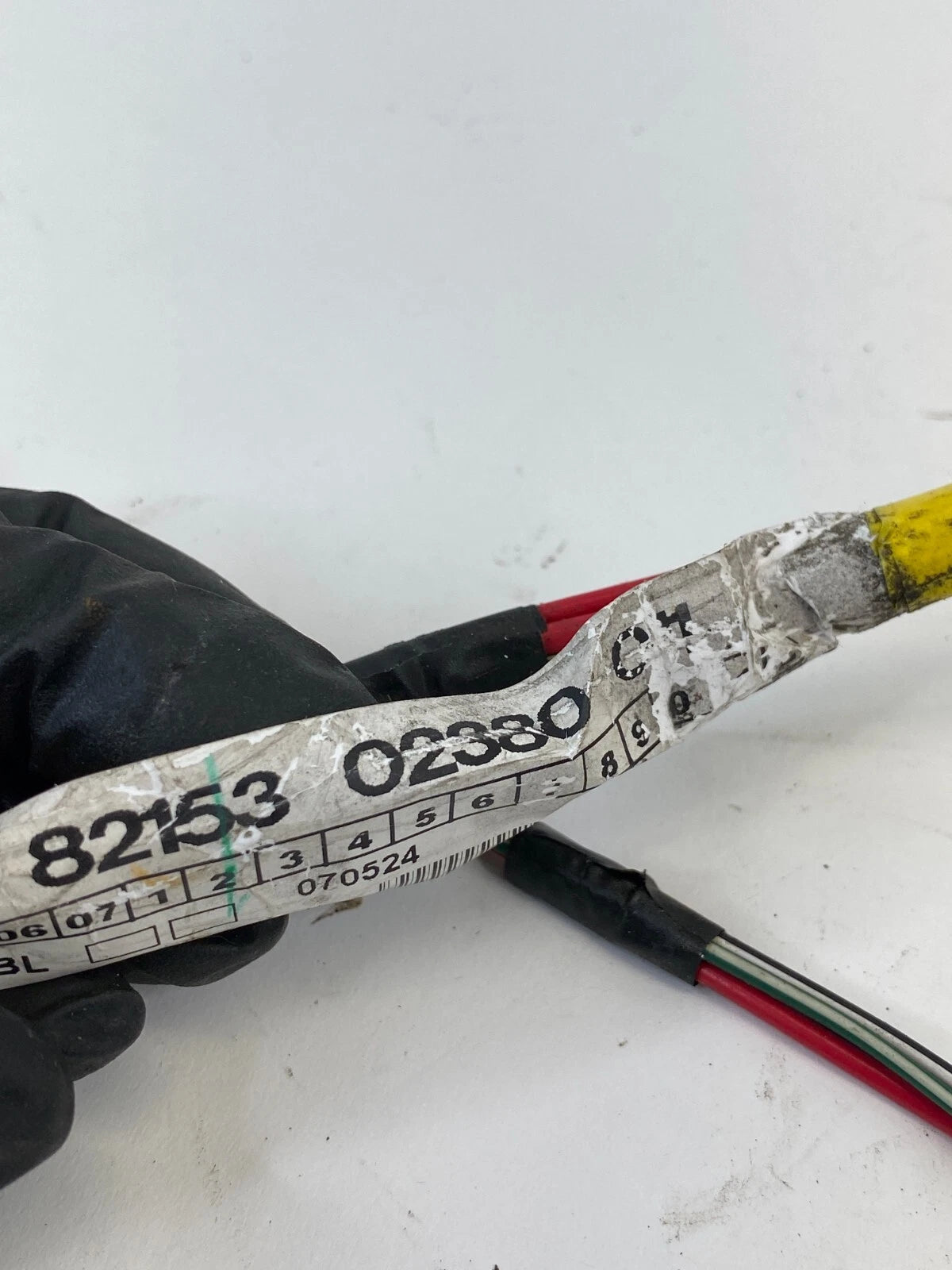 2005-2008 TOYOTA COROLLA REAR LEFT DOOR PANEL HARNESS WIRING WIRE 82153-02380