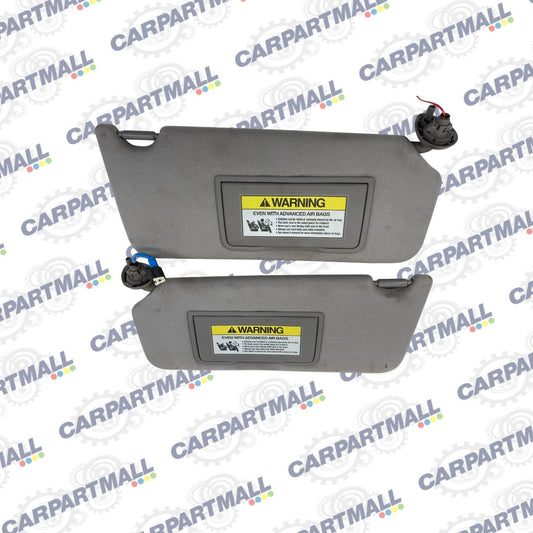 2008-2010 Honda Accord Left & Right Sun Visor Sunvisor Set Shade LH RH Gray OEM