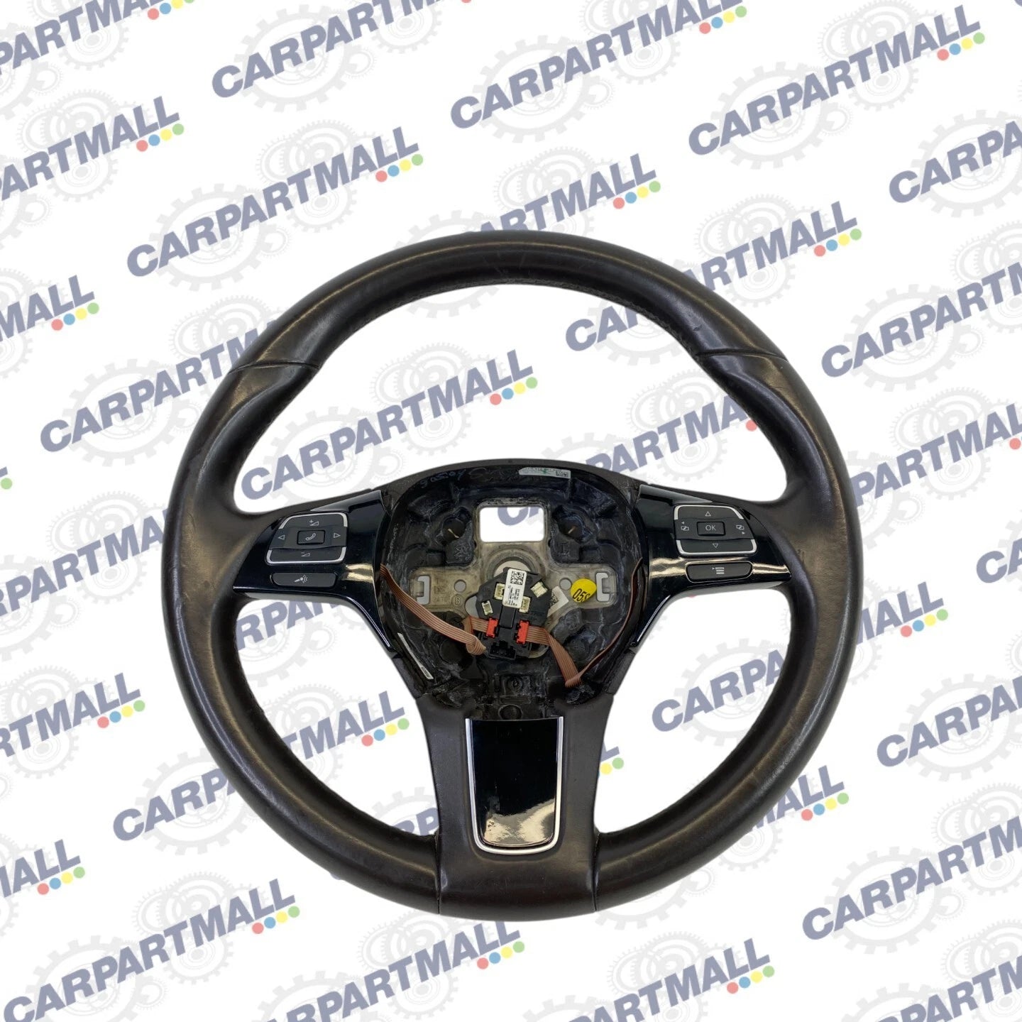 11-17 VOLKSWAGEN TOUAREG STEERING WHEEL W/ MULTIFUNCTIONAL SWITCHES 7P6-419-091