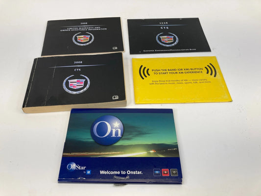 2008 08 CADILLAC CTS OWNERS MANUAL BOOKS SET ONSTAR GUIDE ASSISTANCE INFORMATION