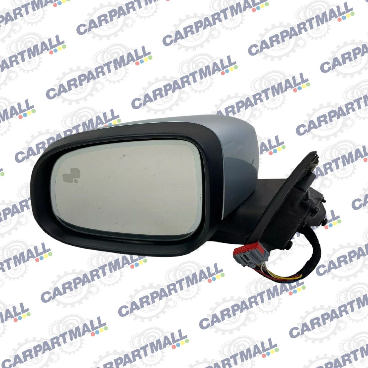 2009 09 Jaguar XF Left Driver Side View Power Mirror w Turn Signal 3303-051 OEM