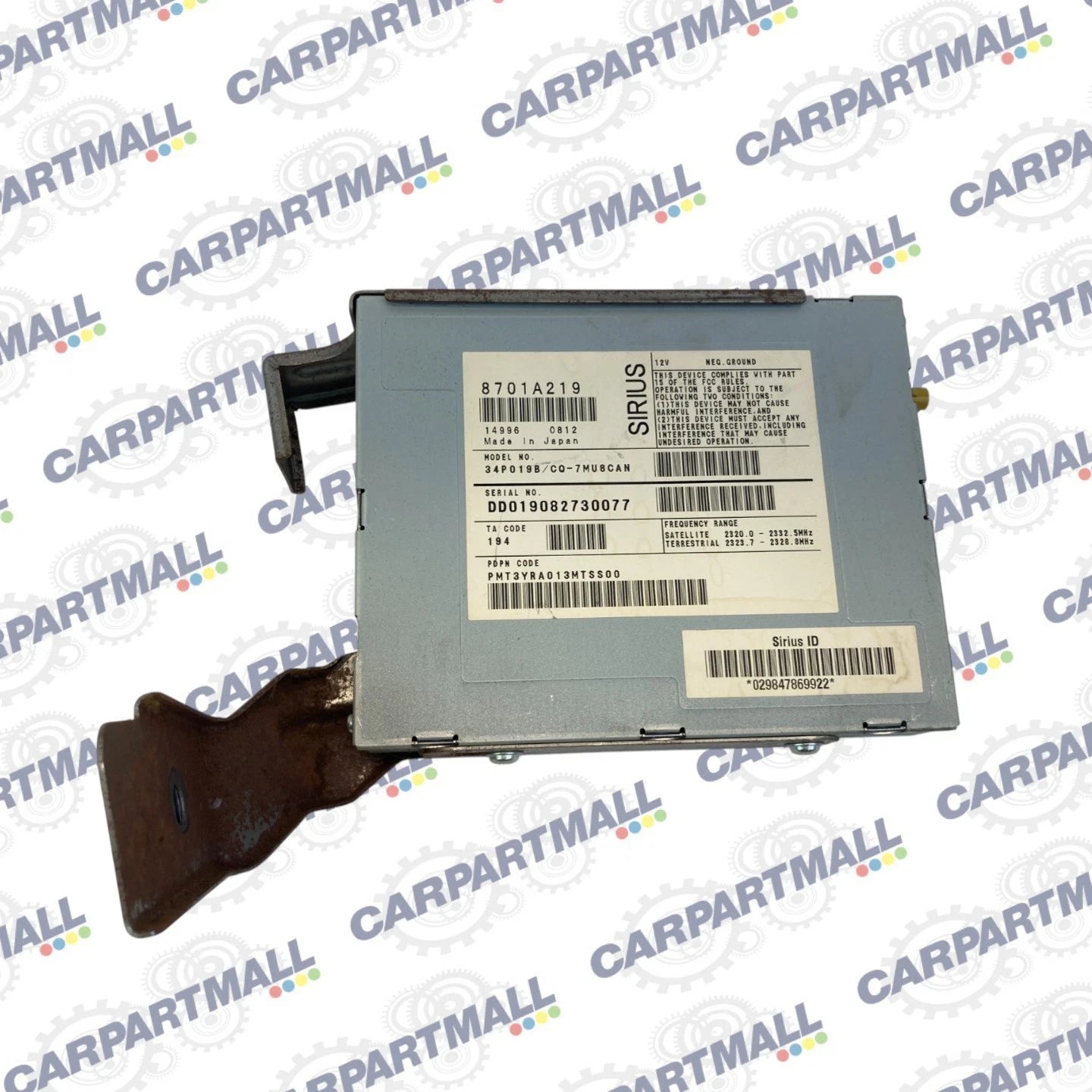2008-2013 MITSUBISHI OUTLANDER SATELLITE RADIO SIRIUS CONTROL UNIT OEM 8701A219