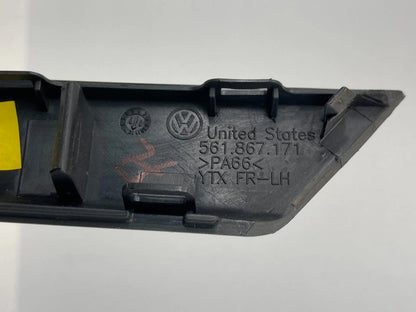 12-15 VOLKSWAGEN PASSAT FRONT LEFT SIDE DOOR PULL HANDEL TRIM BEZEL 561867171