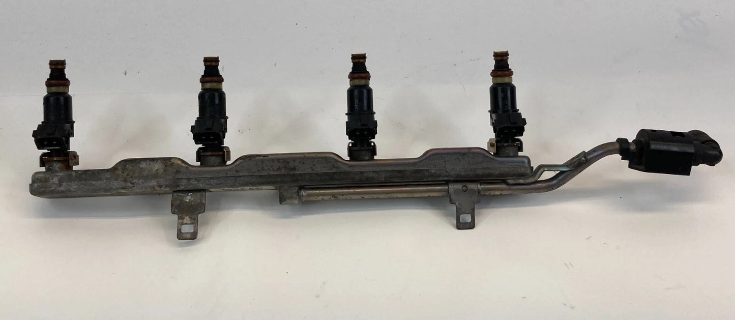 2003-2007 HONDA ACCORD 2.4L CYL AT ENGINE FUEL RAIL W/ FUEL INJECTORS SET 4 OEM