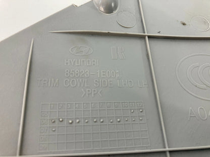 2007 2008 HYUNDAI ACCENT LEFT DRIVER SIDE COWL TRIM COVER PANEL 85823-1E001 OEM