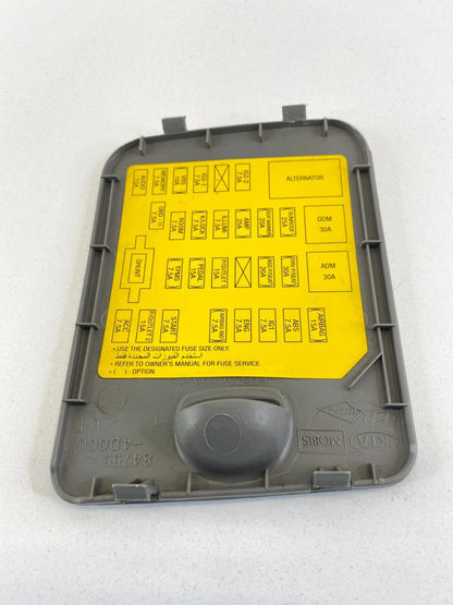 2010 10 KIA SEDONA INTERIOR FUSE BOX ACCESS COVER LID TRIM PANEL 84755-4D000 OEM