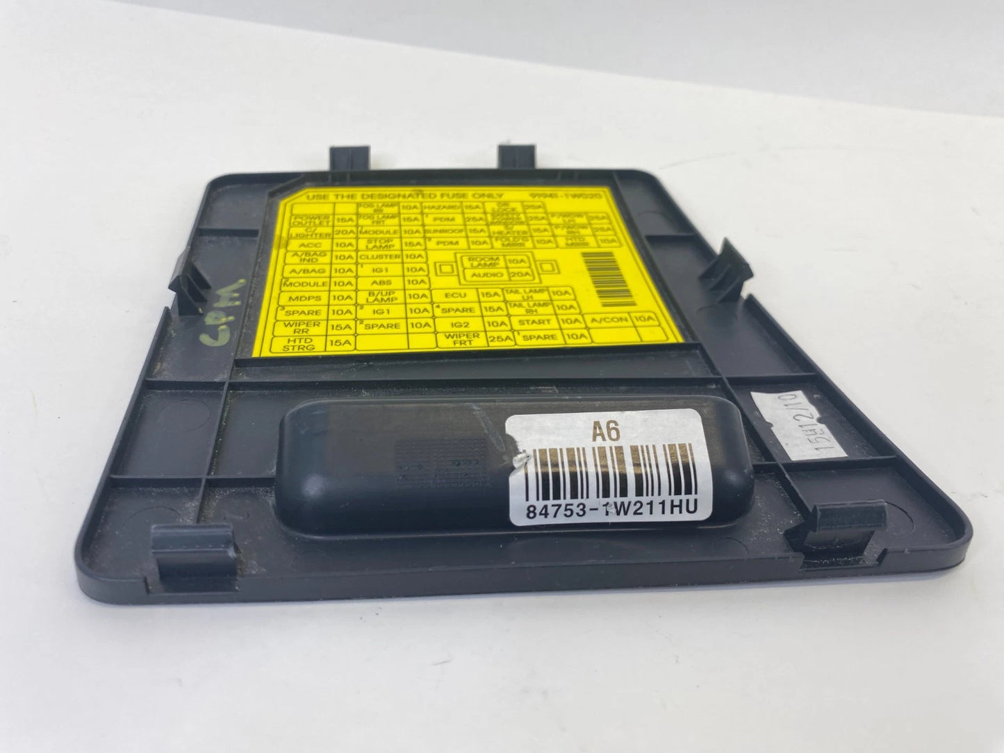 2012-2017 KIA RIO INTERIOR DASHBOARD FUSE BOX COVER LID PANEL 84753-1W211 OEM