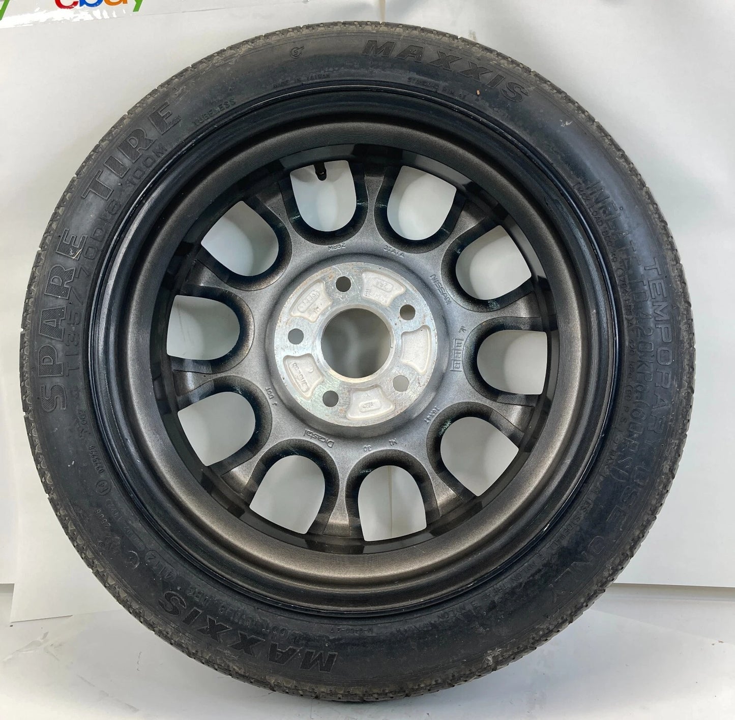 2013-2018 NISSAN ALTIMA EMERGENCY SPARE TIRE WHEEL COMPACT DONUT T135/70D16 100M