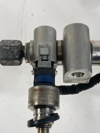 11-14 HYUNDAI SONATA 2.4L AT FUEL INJECTION RAIL LINE ASSEMBLY 35300-2G700 OEM