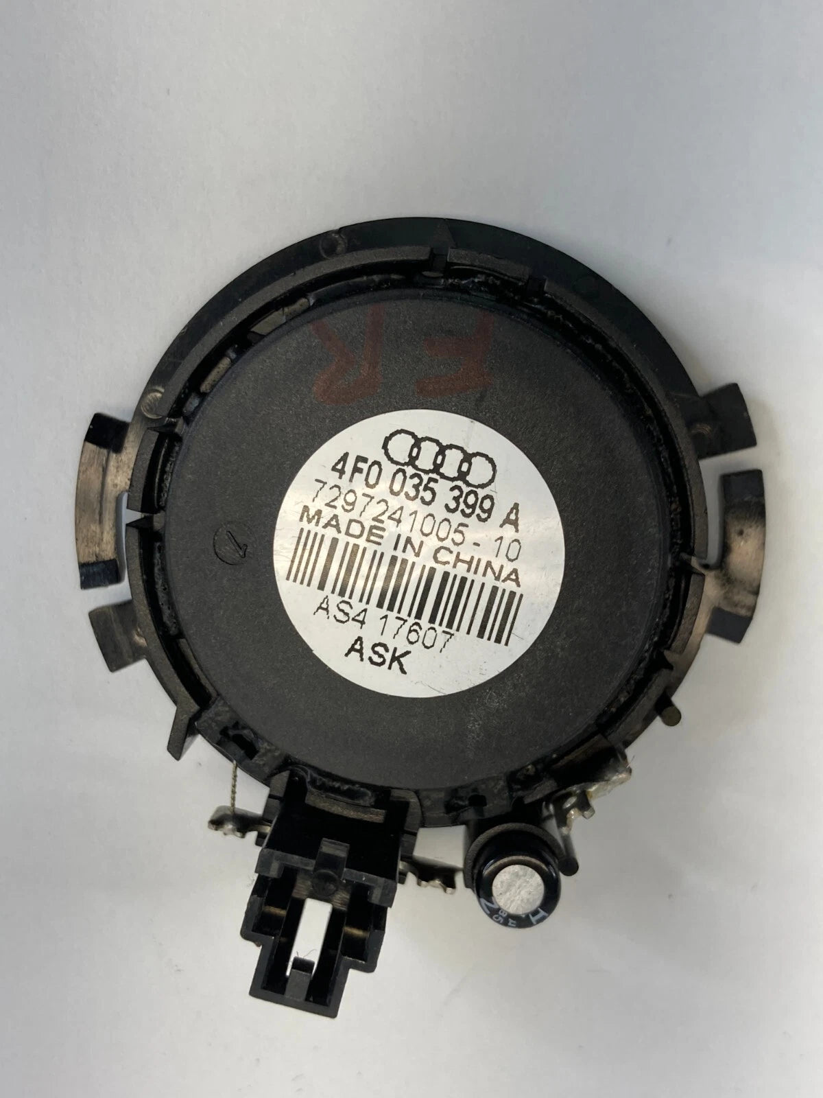 06-11 AUDI A6 FRONT RIGHT SIDE SOUND SYSTEM AUDIO TWEETER SPEAKER 4F0-035-399A