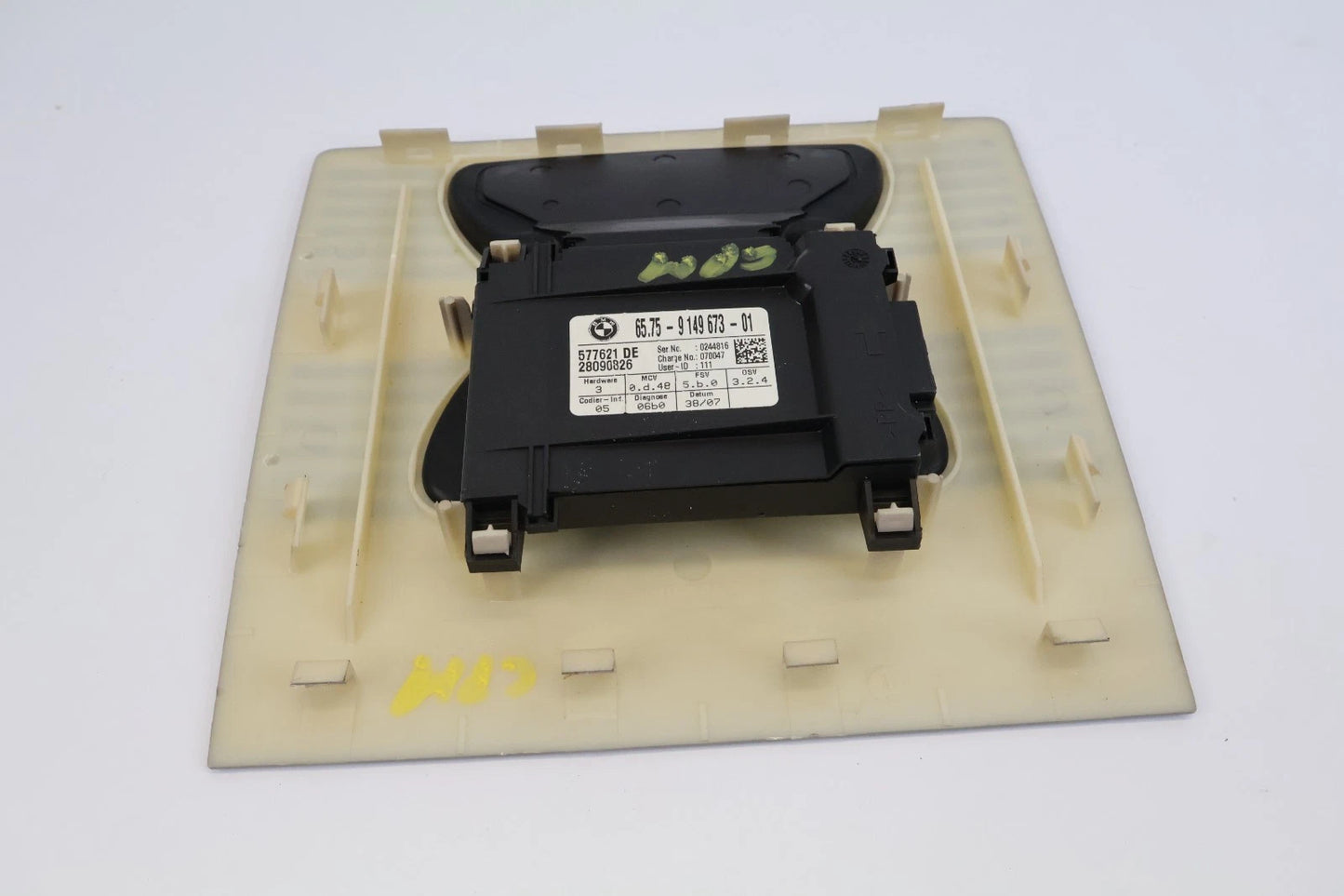 2008 BMW 535XI ULTRA SONIC ALARM MODULE UNIT W/ COVER GRAY 65759149673 OEM