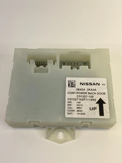 2014-2016 NISSAN PATHFINDER POWER LIFTGATE TAILGATE CONTROL MODULE 284G4-3KA3A