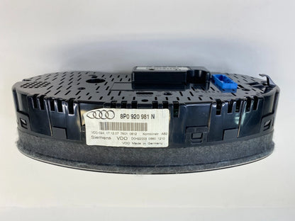 2007 2008 AUDI A3 MANUAL INSTRUMENT CLUSTER SPEEDOMETER 153K Miles 8P0920981N
