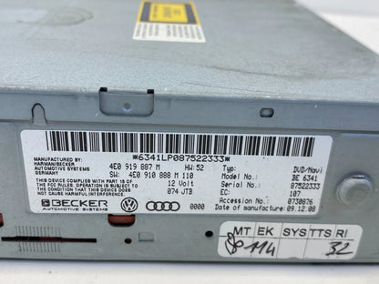 2008 2009 AUDI A5 QUATTRO NAVIGATION DVD PLAYER UNIT 4E0-919-887-M OEM