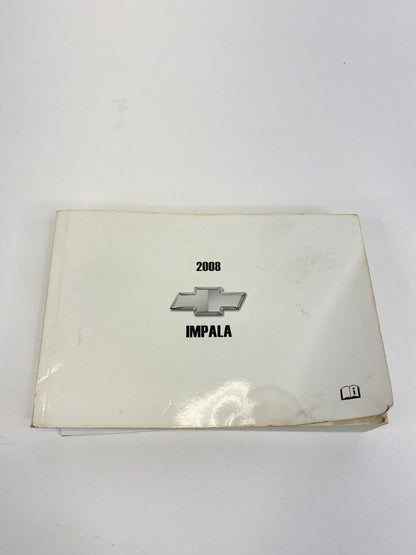 2008 08 Chevy Chevrolet Impala Owners Owner's Manual Guide Book OEM