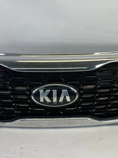 2014 2015 KIA SORENTO FRONT BUMPPER UPPER GRILLE W/ CHROME TRIM 86350-1U500 OEM