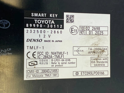 2007 2008 LEXUS GS350 SMART KEY KEYLESS ENTRY CONTROL MODULE 89990-30112 OEM