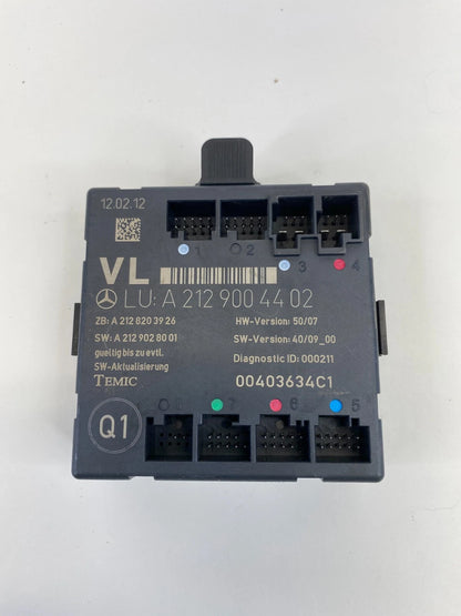 2010-2014 MERCEDES E350 E550 W212 FRONT LEFT DOOR CONTROL MODULE A2129004402 OEM