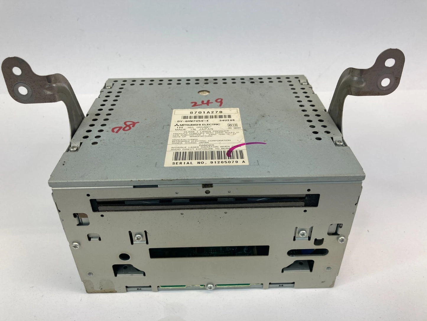 07-10 MITSUBISHI OUTLANDER 08-10 LANCER RADIO MP3 6 CD PLAYER RECEIVER 8701A278