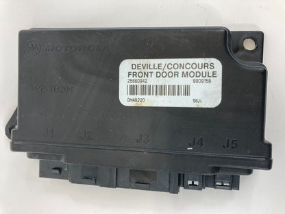 2000 2001 Cadillac DeVille Sedan Front Left Side Door Control Module 25660942